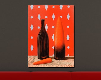 René Magritte "The Explanation" Canvas Print: Abstract Surrealist Wall Art