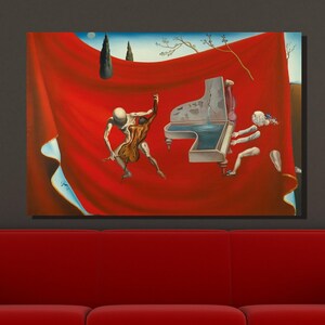 Salvador Dali Canvas Wall Art, Dali Poster, Salvador Dali Music-The Red Orchestra Art Print, Reproduction Art, Home&Office Decor Gift 15