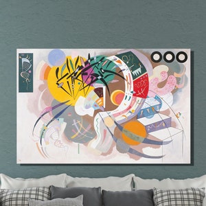 Wassily Kandinsky Canvas Wall Art, Wassily Kandinsky Dominant Curve Print, Abstract Art, Expressionism, Canvas Poster&Panel Home Decor 20
