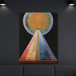 Hilma af Klint Canvas Wall Art, Hilma af Klint Altarpiece 1907 Art Print, Abstract Art, Klint Painting Exhibition,Canvas Home&Office Decor10