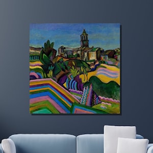Joan Miro Leinwand Wandkunst, Joan Miro Prades, das Dorf Kunstdruck, Surrealismus Kunst, Reproduktion Druck, Haus & Büro Wand Dekor Geschenk 15