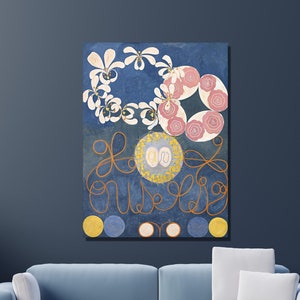 Hilma af Klint Canvas Wall Art, Hilma af Klint The Ten Largest Art Print, Abstract Art, Klint Painting Exhibition, Canvas Home&Office Decor9