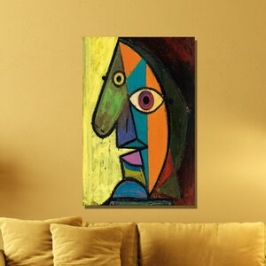 Pablo Picasso Canvas Wall Art, Picasso Artwork, Modern Poster Print, Art Reproduction, Surrealism, Cubism Art, Home&Office Wall Decor Gift 6