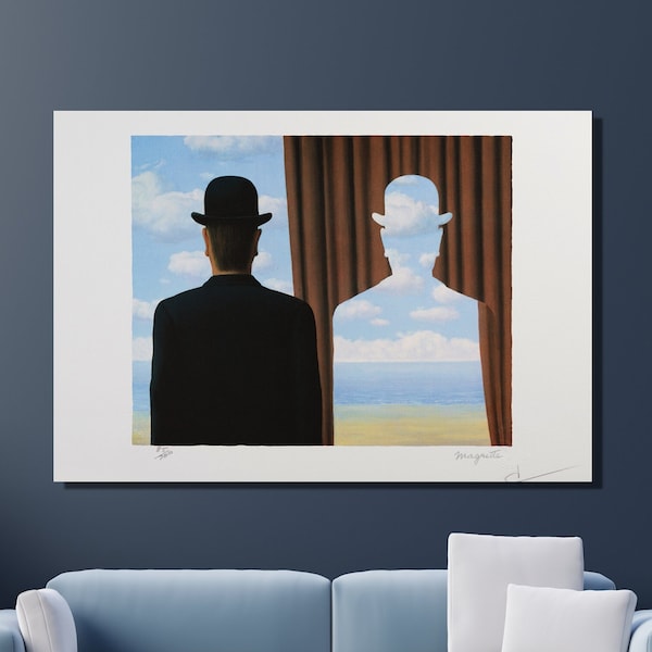 René Magritte Wall Art, Décalcomanie by René Magritte Art Print, Surrealism Art, Reproduction Print, Home&Office Canvas Wall Decor Gift 7