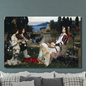 John William Waterhouse Canvas Wall Art, Saint Cecilia by John William Waterhouse Art Print, Reproduction Art, Home&Office Wall Decor Gift 7