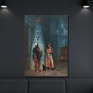 Jean Leon Gerome Canvas Wall Art, Jean Leon Gerome Before The Audience Print, Reproduction Art, Gerome Canvas Print, Home&Office Decor 17