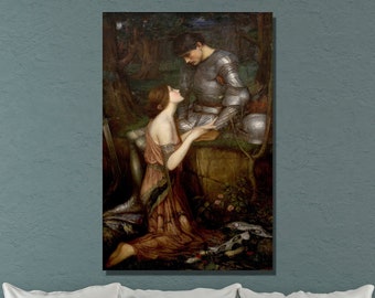 Impresión artística en lienzo de Lamia de John William Waterhouse, decoración para el hogar y la oficina
