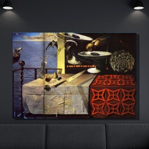 Salvador Dali Canvas Wall Art, Salvador Dali Poster, Salvador Dali Fast Moving Painting, Dali Fast Moving Poster, Living Room Decor Gift 29