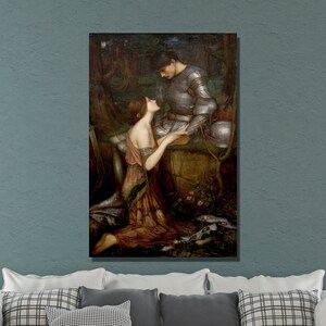 John William Waterhouse Canvas Wall Art, Lamia by John William Waterhouse Art Print, Reproduction Art, Home&Office Canvas Wall Decor Gift 6