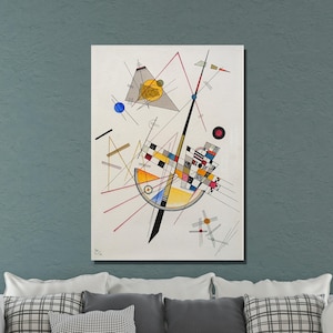 Wassily Kandinsky canvas muurkunst, Wassily Kandinsky delicate spanning, abstracte kunst, expressionisme, canvas poster/paneel decor voor thuis en kantoor 9