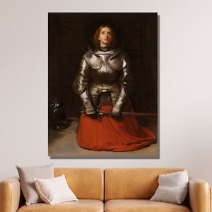 John Everett Millais Canvas Wall Art, John Everett Millais Joan of Arc Art Print, Victorian Art, Reproduction Print, Home&Office Wall Decor6