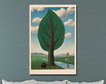 La Lunette D Approche-rene Magritte,home Office Decor,surrealist