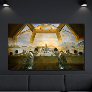 Salvador Dali The Sacrament of the Last Supper Art Print, Dali Last Supper Poster, Salvador Dali Canvas Wall Art, Dali Poster, Home Decor 12