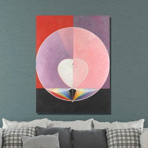 Hilma af Klint Canvas Wall Art, Hilma af Klint The Dove No.13 Art Print, Abstract Art, Klint Painting Exhibition, Canvas Home&Office Decor 1