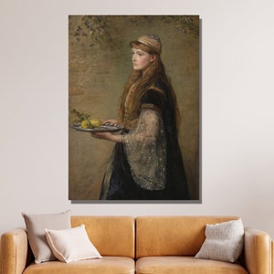 John Everett Millais Canvas Wall Art, John Everett Millais The Captive Art Print, Victorian Art, Reproduction Print, Home&Office Wall Decor4