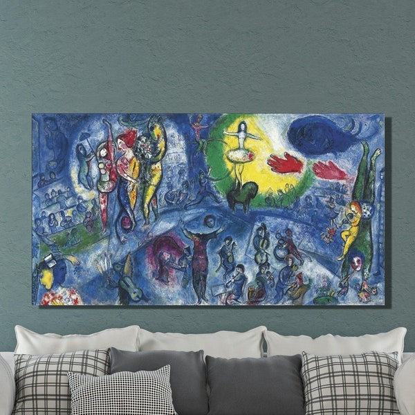 Marc Chagall Canvas Wall Art ,Marc Chagall Le Grand Cirque, Expressionism, Marc Chagall Canvas Wall Art, Canvas Poster/Panel Home Decor 37