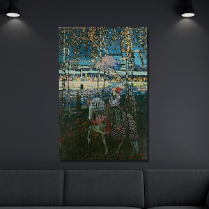 Wassily Kandinsky canvas muurkunst, Wassily Kandinsky paar rijden Art Print, abstracte kunst, canvas poster/paneel Home & Office decor cadeau 13