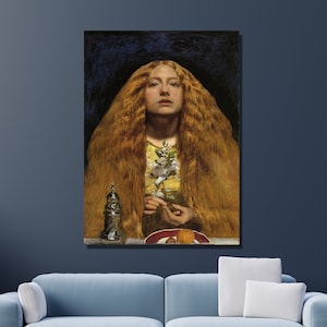 John Everett Millais Canvas Wall Art, John Everett Millais The Bride Art Print, Victorian Art, Reproduction Print, Home&Office Wall Decor 3