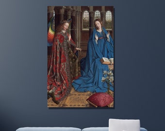 Jan van Eyck: The Annunciation - Renaissance Canvas Art