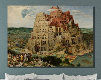 Tower of Babel Canvas Print: Pieter Bruegel Renaissance Art