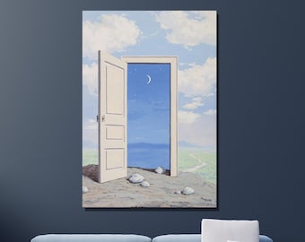 René Magritte 'The Knowledge' Canvas Art Print, Surrealist Wall Decor