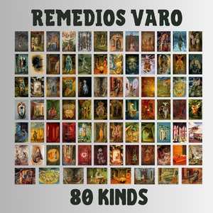 Set van 3 remedies Varo canvas muurkunst, canvas poster/paneel muur decor huis, Varo-kunstwerk, surrealistische kunst, kies je favoriete Varo-kunstwerk