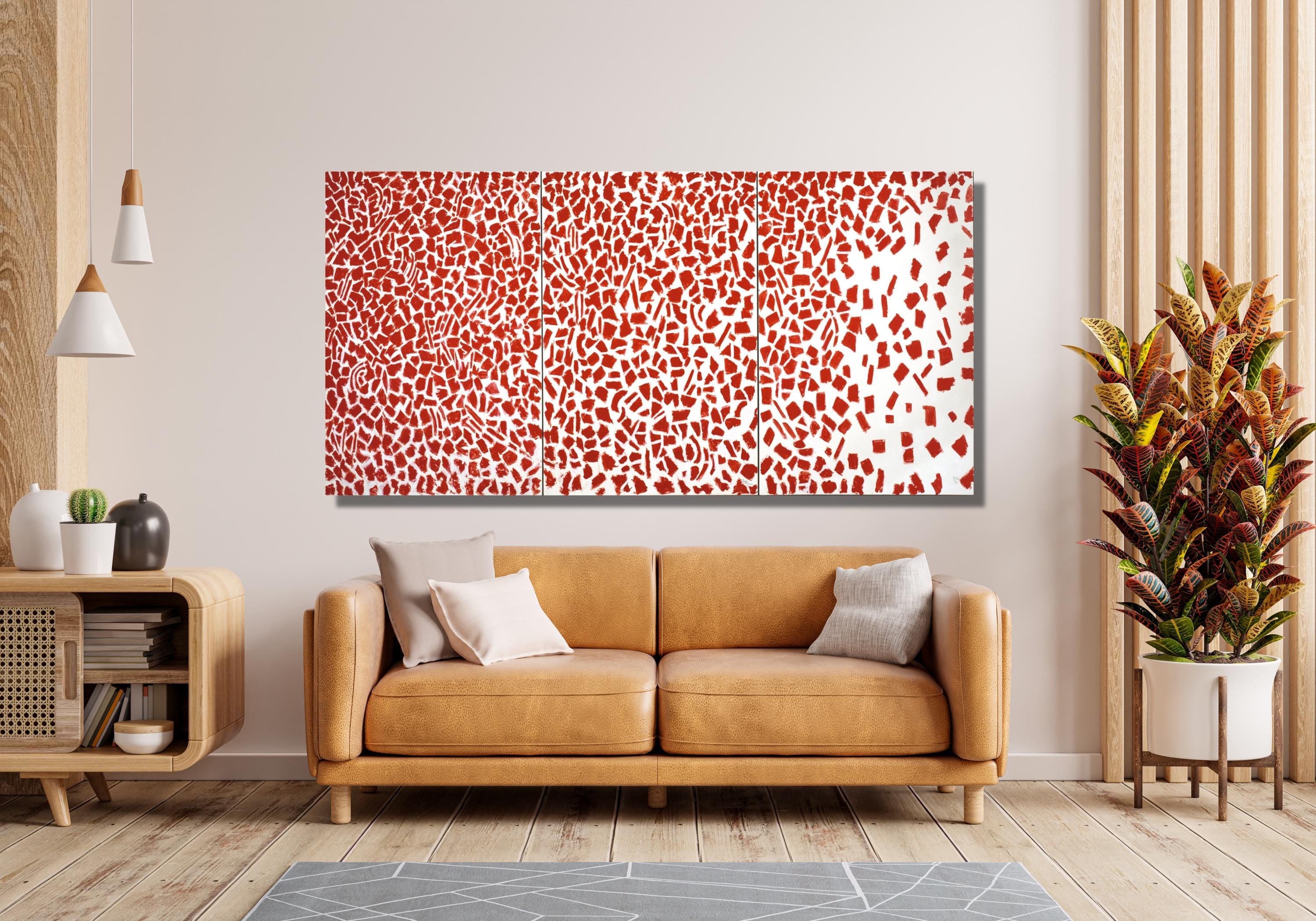 Alma Thomas 'red Azaleas' Canvas Art Print: Abstract Expressionism