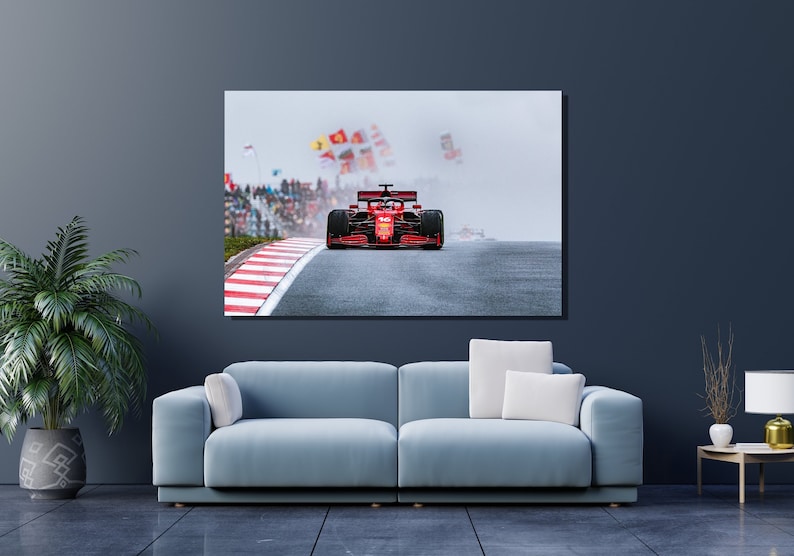Plaque Murale Métal F1 Rétro – Grand Prix Course Auto Vintage, 30x20 Cm, étain