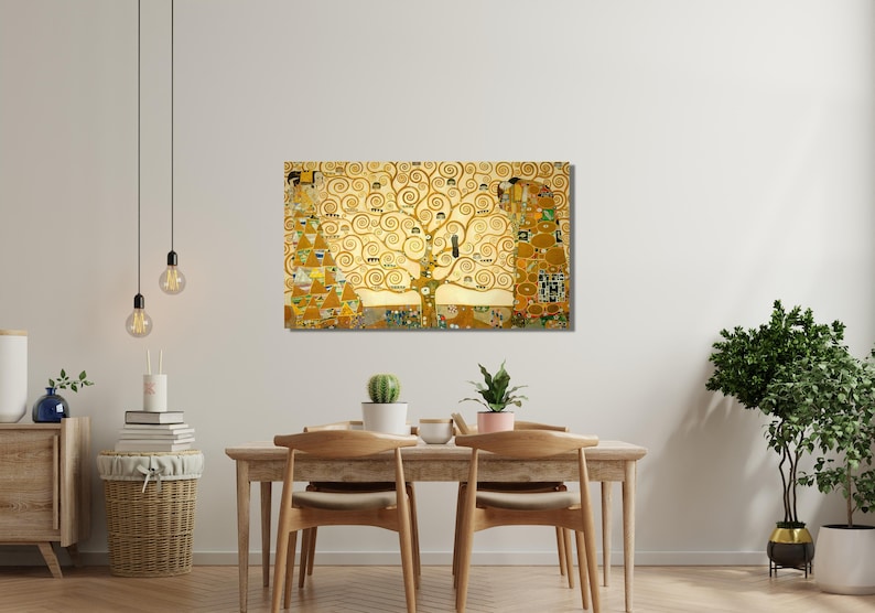 Gustav Klimt Canvas Wall Art Gustav Klimt the Tree of Life - Etsy