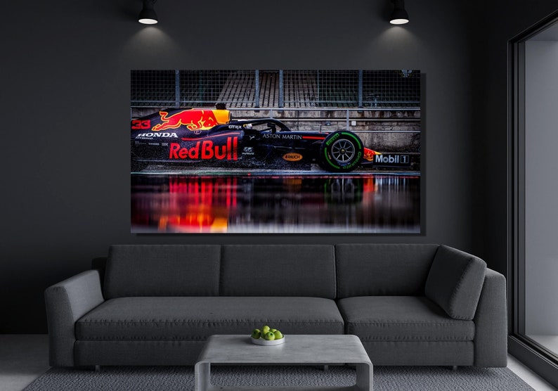 Max Verstappen Canvas, Max F1 Canvas, Red Bull Team, Formula 1 Decor