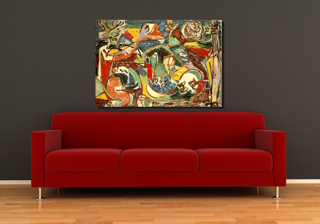 Jackson Pollock Canvas Wall Art, Jackson Pollock the Key Art Print