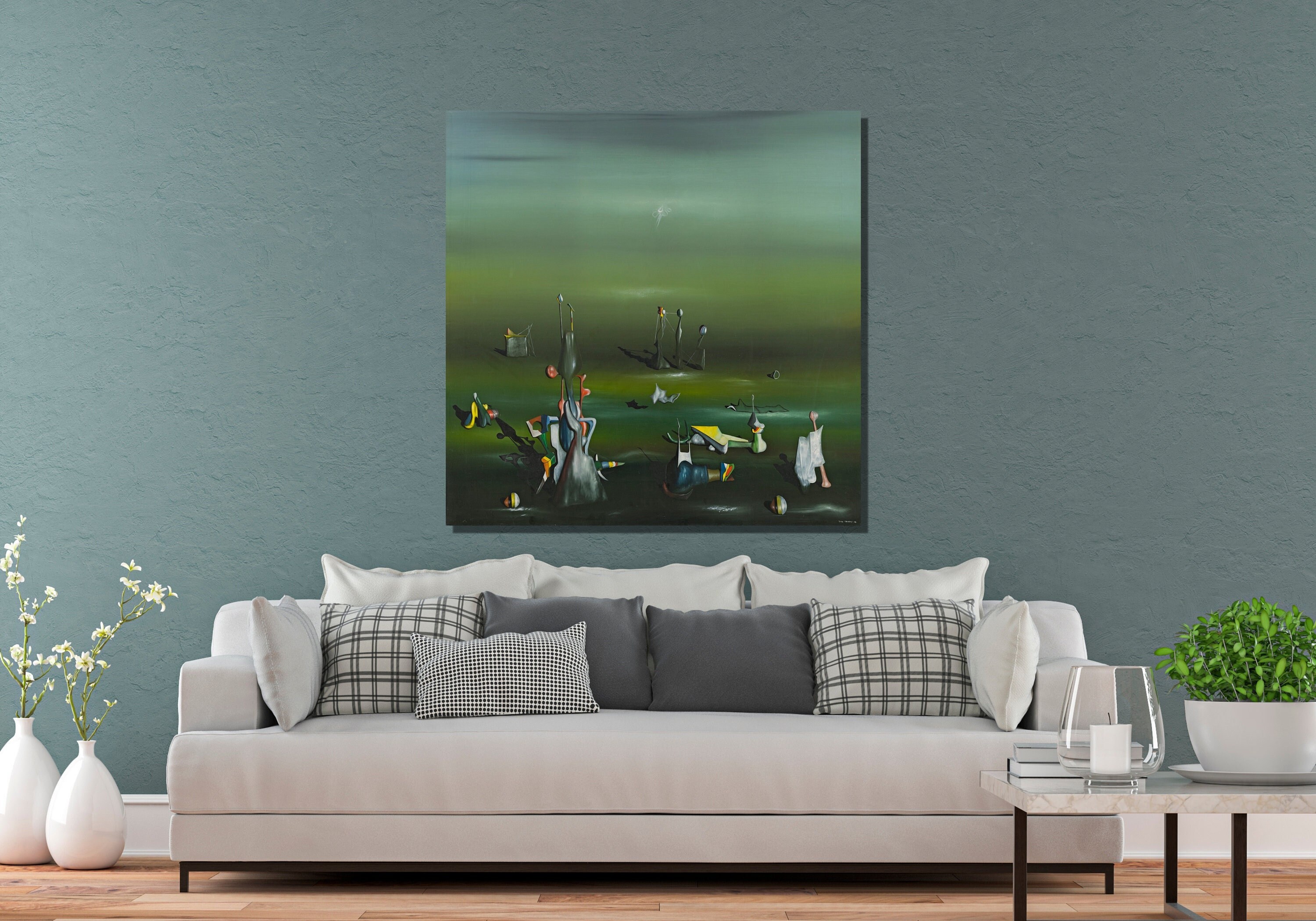 Yves Tanguy 'time and Again' Canvas Art Print: Home & Office Decor