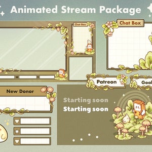 Vigo & Coo 4K Animated Lofi Overlay Stream Package | Custom Cozy Stream Overlay for Twitch | Kawaii Twitch Overlay Pack | Cute Twitch Theme