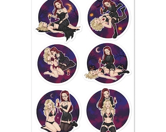 Stickervel Halloween-kaarsspel