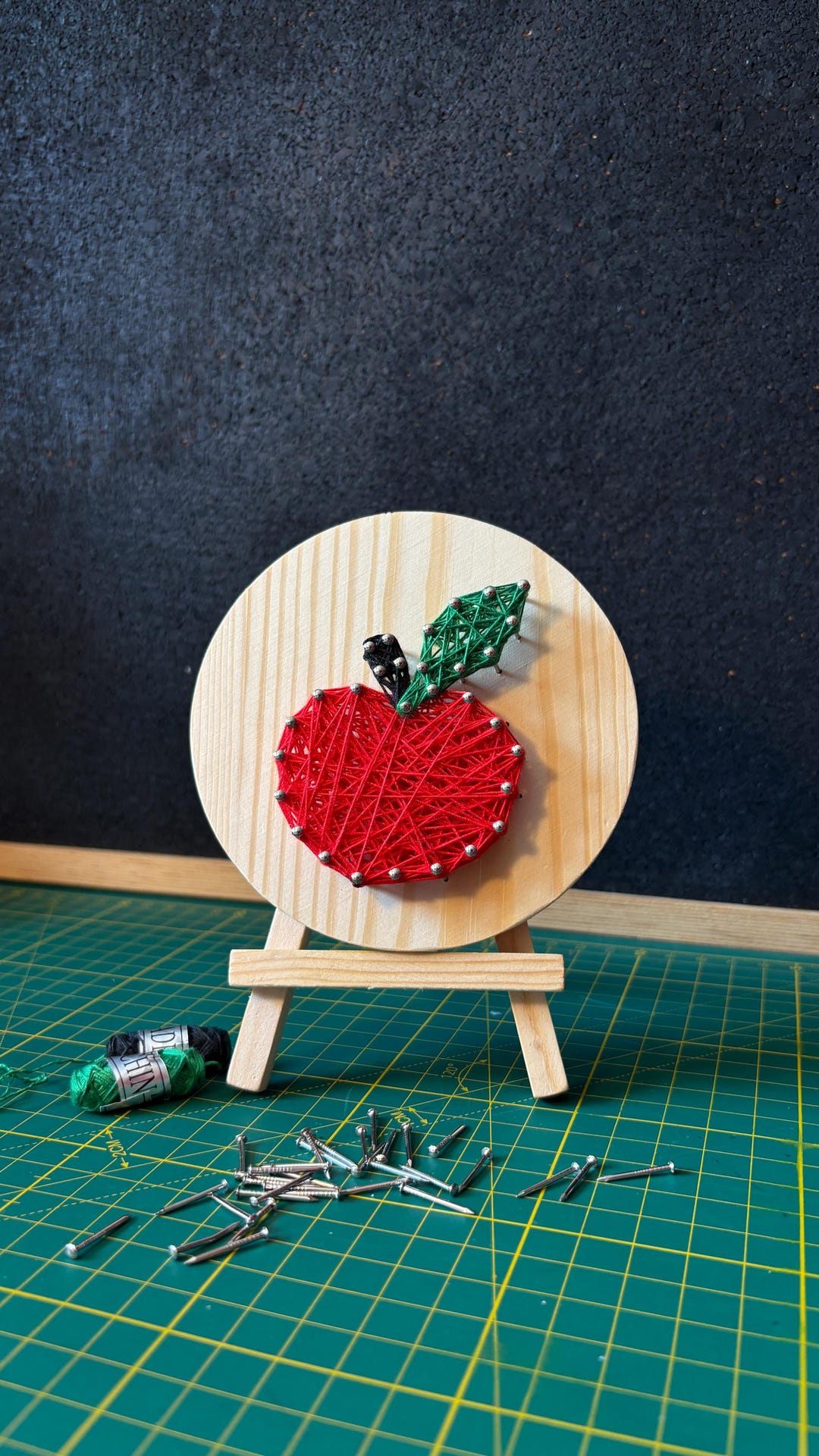Apple Stringtemplate Apple String Art DIY Kit - Nature Craft Project - Etsy