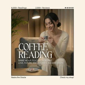 Same Hour Coffee Cup Reading - Love, Career, Future Insight, Detailed Psychic Predictions
