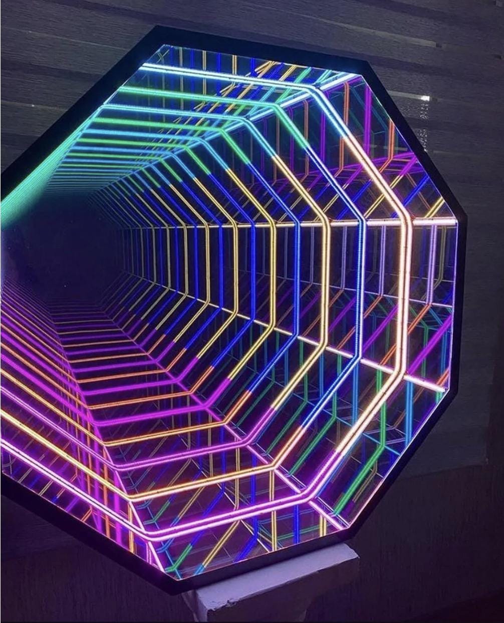 Octagon Infinity Mirror, Color-changing LED Wall Art, Smart Geometric ...