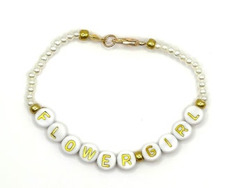 Flower Girl Bracelet - Gold