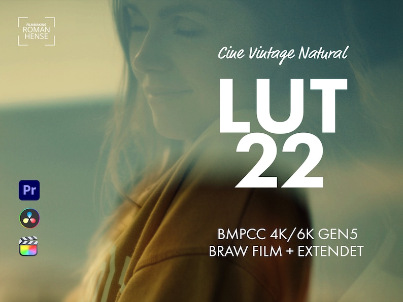 LUTs Pack-22 BMPCC 4K/6k FILM BRAW + Extendet