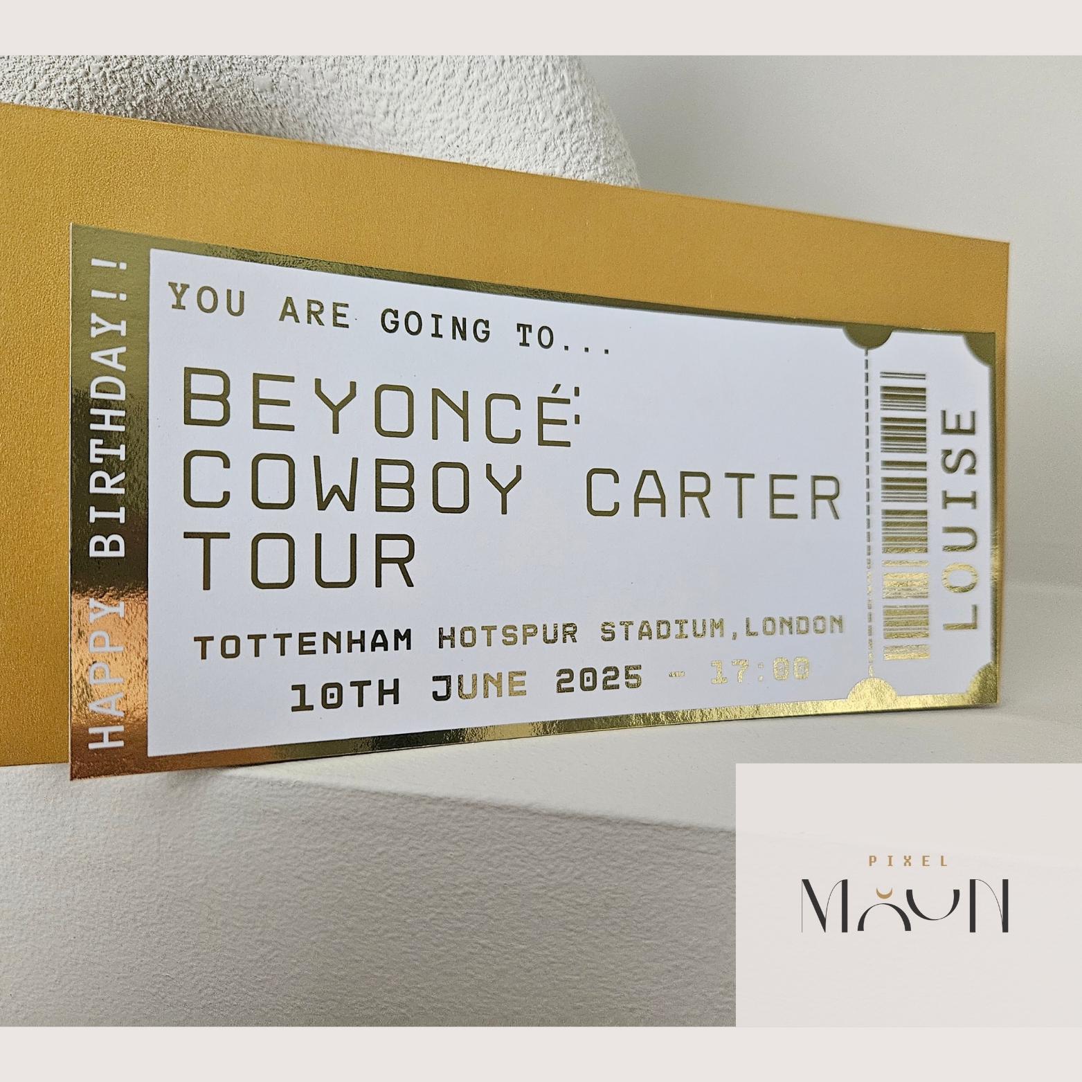 Beyonce Platinum Ticket