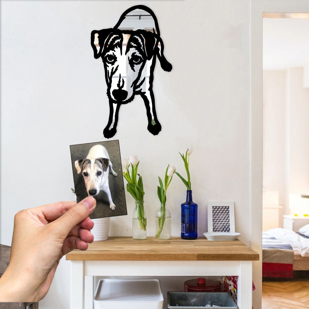 Custom Pet Mirror From Photo / Wall Art Personalized Dog / Etsy