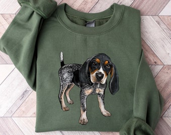 Bluetick Coonhound Sweatshirt, Dog Shirt, Dog Mom Gift, Dog Mama Sweatshirt, Dog Mom Sweatshirt for Women, Dog Mama Sweater, Dog Lover Gifts