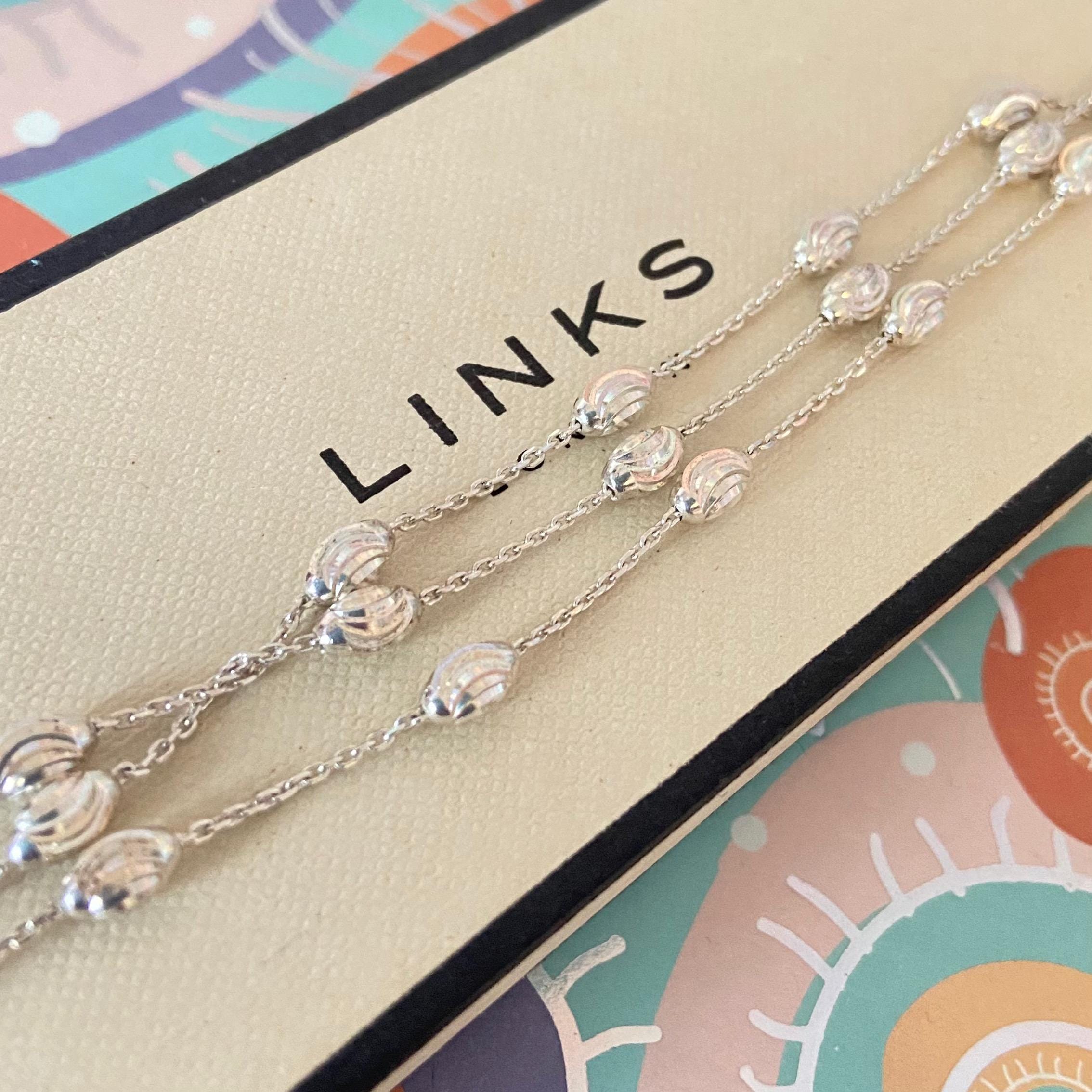 LINKS リンクスロンドンLONDON ビーズブレスレット リンクス オブ ロンドン スターリングシルバー ビーズブレスレット 3連