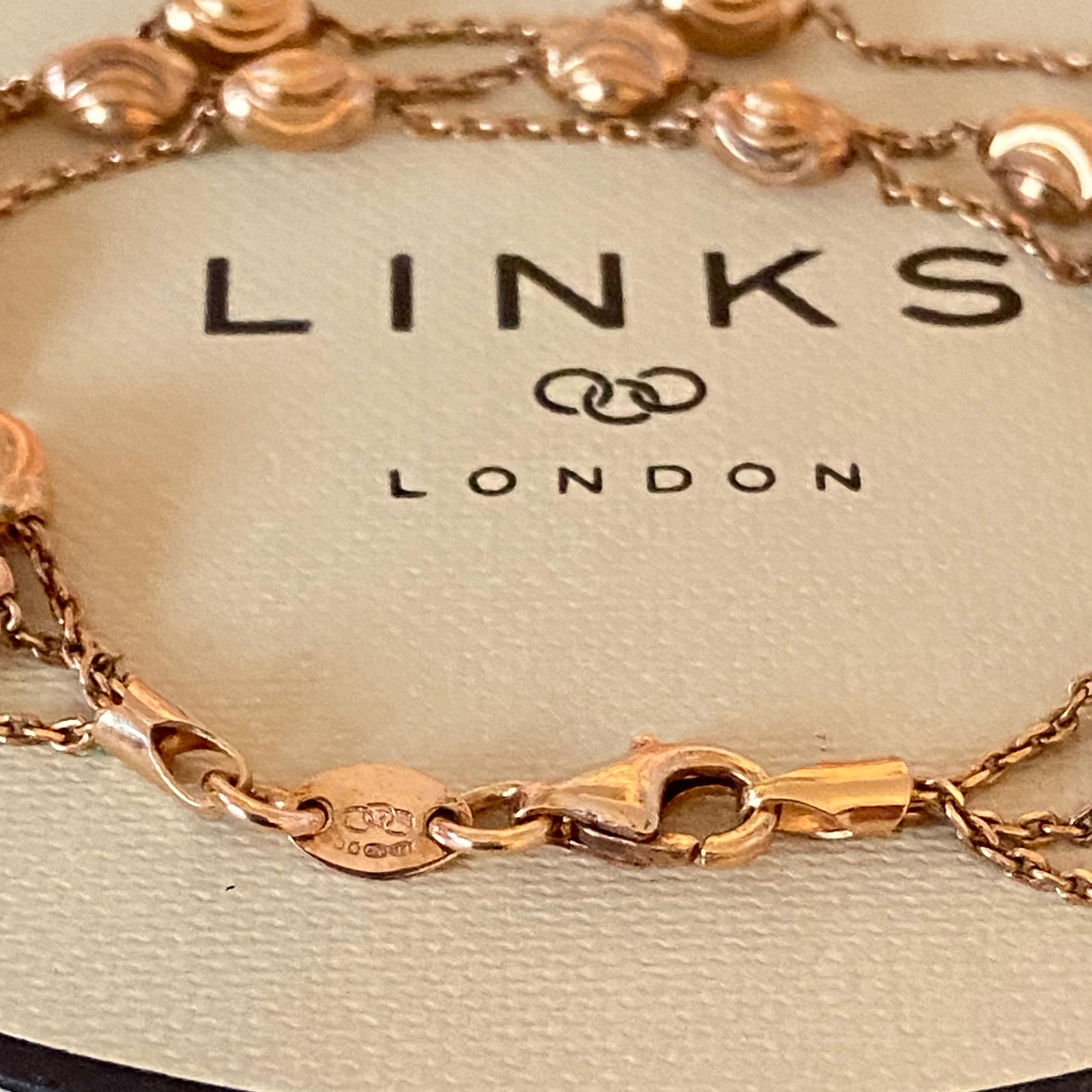 リンクス オブ ロンドン ビーズブレスレット：スターリングシルバー