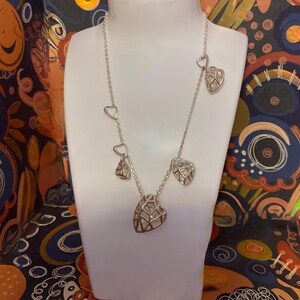 Collana Links of London in argento sterling Flutter and Wow con chiusura a cuore