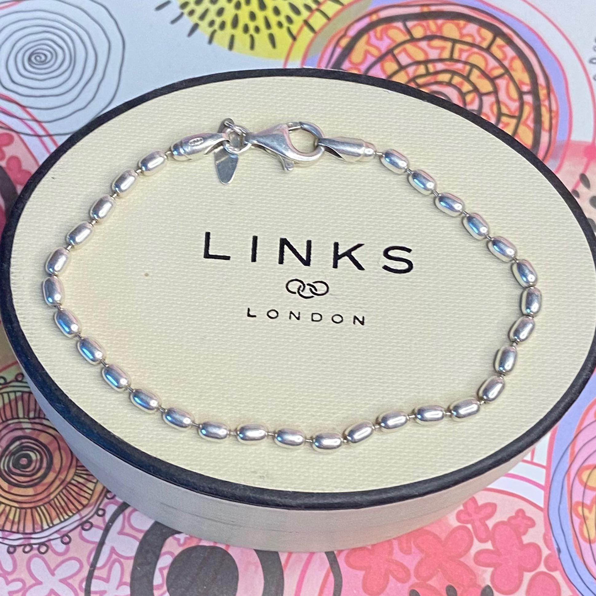 LINKS リンクスロンドンLONDON ビーズブレスレット リンクス オブ ロンドン スターリングシルバー ライスビーズ