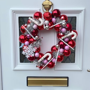 Candy Cane Wreath