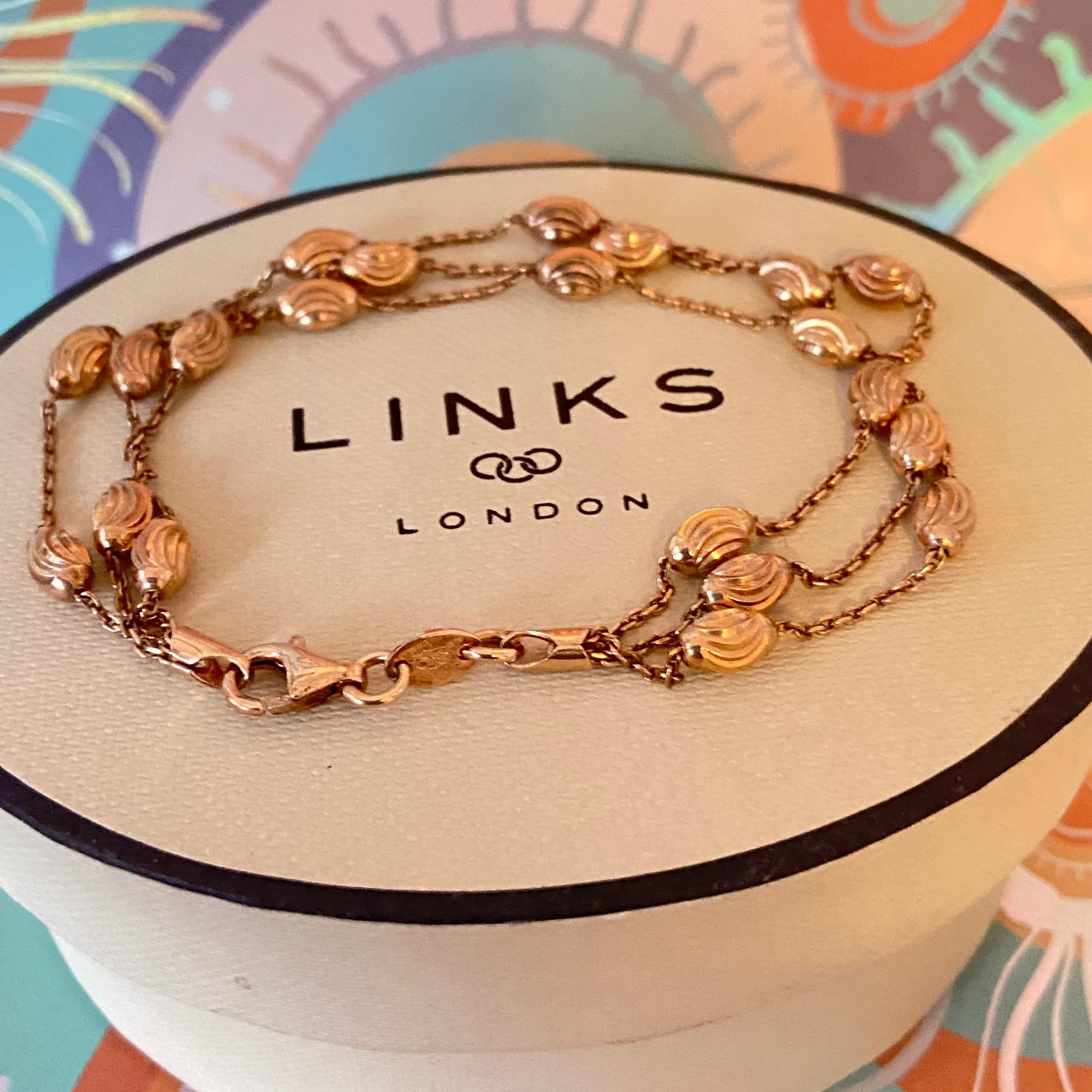 リンクス オブ ロンドン ビーズブレスレット：スターリングシルバー