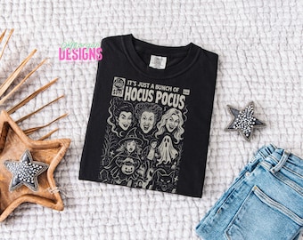 Camiseta de Halloween de Hocus Pocus: Camiseta vintage de temporada espeluznante
