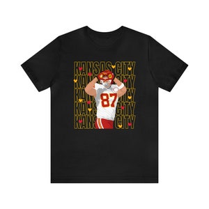 Travis Kelce Heart Hands with Hearts Shirt, Travis Kelce Love Shirt, Kansas City Chiefs Football Shirt